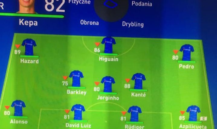 Skład Chelsea w grze FIFA 19 po PORAŻCE 6:0 z Manchesterem City :D